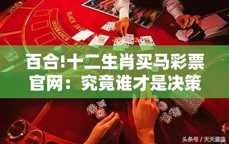 百合!十二生肖买马彩票官网：究竟谁才是决策者？嫉妒作答落实解释