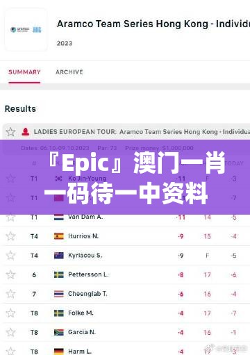『Epic』澳门一肖一码待一中资料:难道不值得每个人去关注？网络解释落实
