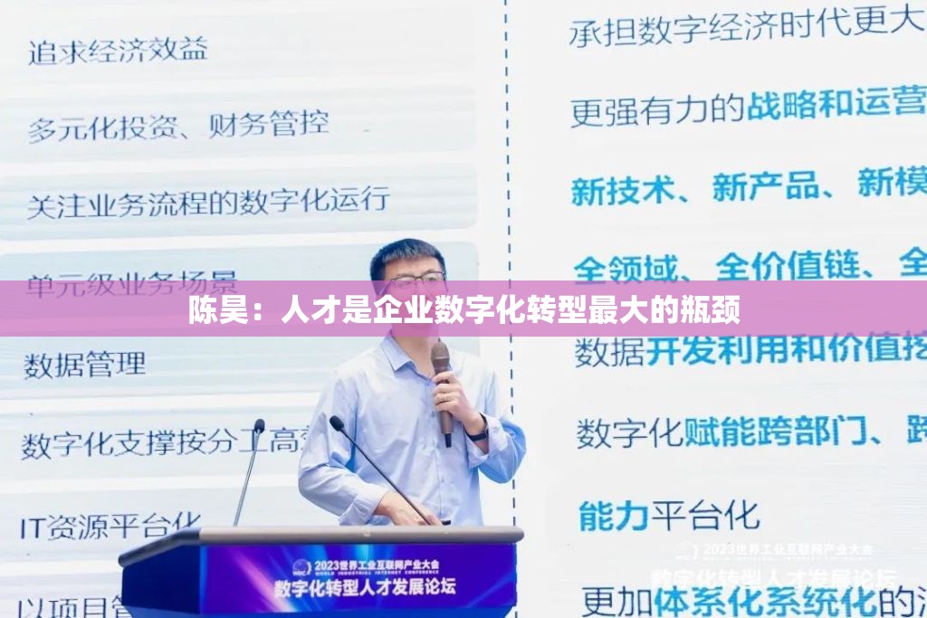 陈昊：人才是企业数字化转型最大的瓶颈