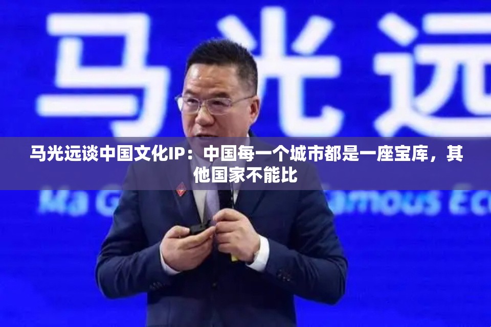 马光远谈中国文化IP：中国每一个城市都是一座宝库，其他国家不能比