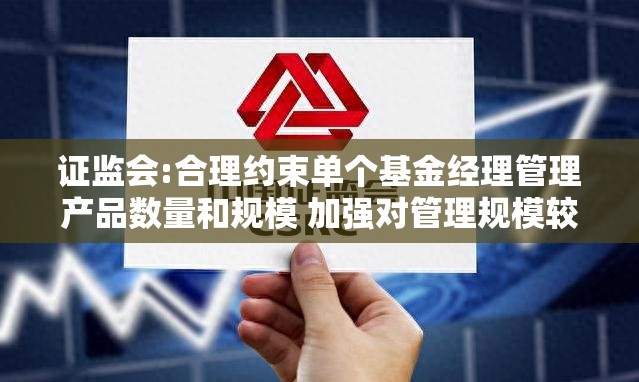证监会:合理约束单个基金经理管理产品数量和规模 加强对管理规模较大基金经理持股集中度监测力度与风险提示