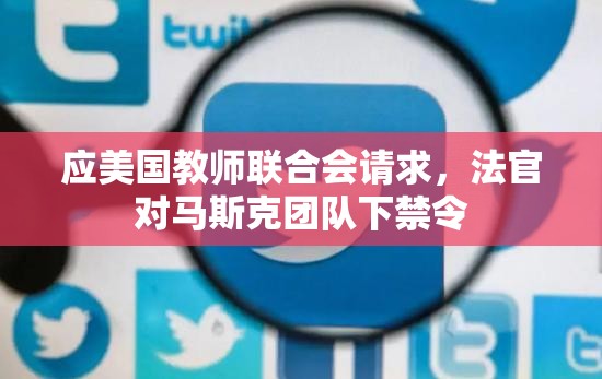 应美国教师联合会请求，法官对马斯克团队下禁令